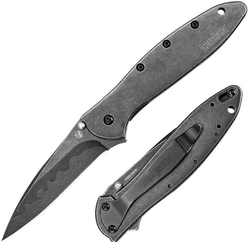 Kershaw Leek A/O Folding Knife 3" 14C28N/CPMD2 Steel Blade Stainless Handle 1660CBBW -Kershaw - Survivor Hand Precision Knives & Outdoor Gear Store