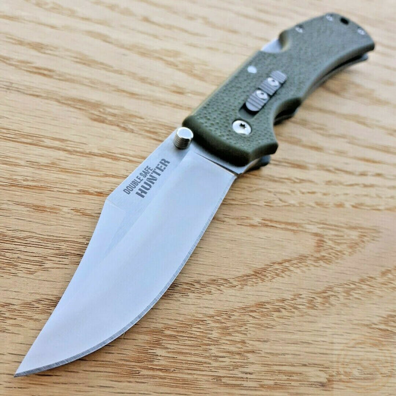 Cold Steel Double Safe Folding Knife 3.5" 8Cr13MoV Steel Blade Green GFN Handle 23JC -Cold Steel - Survivor Hand Precision Knives & Outdoor Gear Store