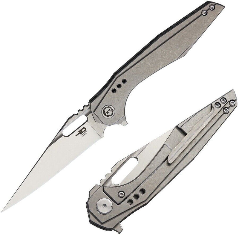 Bestech Knives Malware Framelock Folding Knife 3.75" S35VN Steel Blade Titanium Handle 1902A -Bestech Knives - Survivor Hand Precision Knives & Outdoor Gear Store