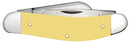 Case XX Sowbelly Pocket Knife Chrome Vanadium Carbon Steel Blades Yellow Synthetic Handle 30118 -Case Cutlery - Survivor Hand Precision Knives & Outdoor Gear Store