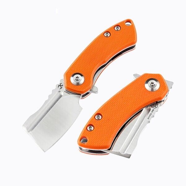 Kansept Knives Mini Korvid Folding Knife 1.5" 154CM Steel Blade Orange G10 Handle 3030A6 -Kansept Knives - Survivor Hand Precision Knives & Outdoor Gear Store