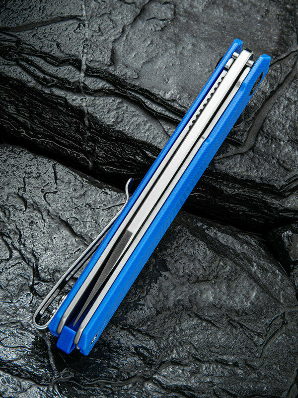 Civivi Chronic Linerlock Folding Knife 3.22" 9Cr18MoV Steel Blade Blue G10 Handle C917B -Civivi - Survivor Hand Precision Knives & Outdoor Gear Store