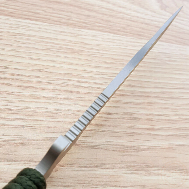 Fox Exagon Fixed Knife 6.75" PTFE Coated 440 Steel Blade Cord Wrapped Handle 1662S -Fox - Survivor Hand Precision Knives & Outdoor Gear Store