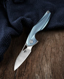 Bestech Knives The Reticulan Folding Knife 2" CPM S35VN Steel Blade Blue Titanium Handle 1810B -Bestech Knives - Survivor Hand Precision Knives & Outdoor Gear Store