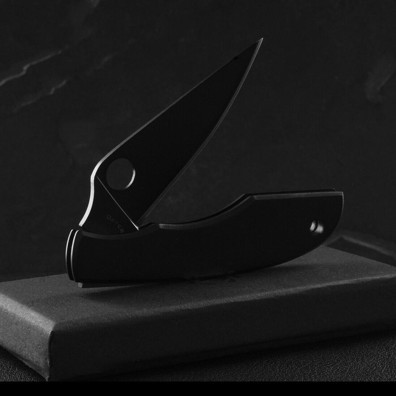 Spyderco Grasshopper Folding Knife 2.25" Sandvik 12C27 Steel Blade Stainless Handle 138BKP -Spyderco - Survivor Hand Precision Knives & Outdoor Gear Store