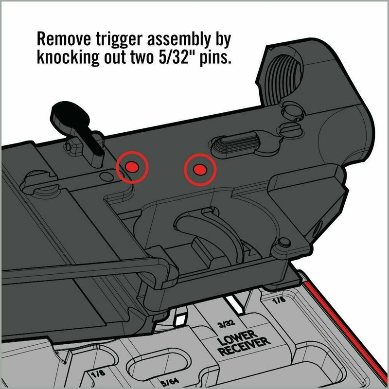 Real Avid AR.15 Master Bench Block Ultra-Tough Engineering Resin Construction R15MBB -Real Avid - Survivor Hand Precision Knives & Outdoor Gear Store