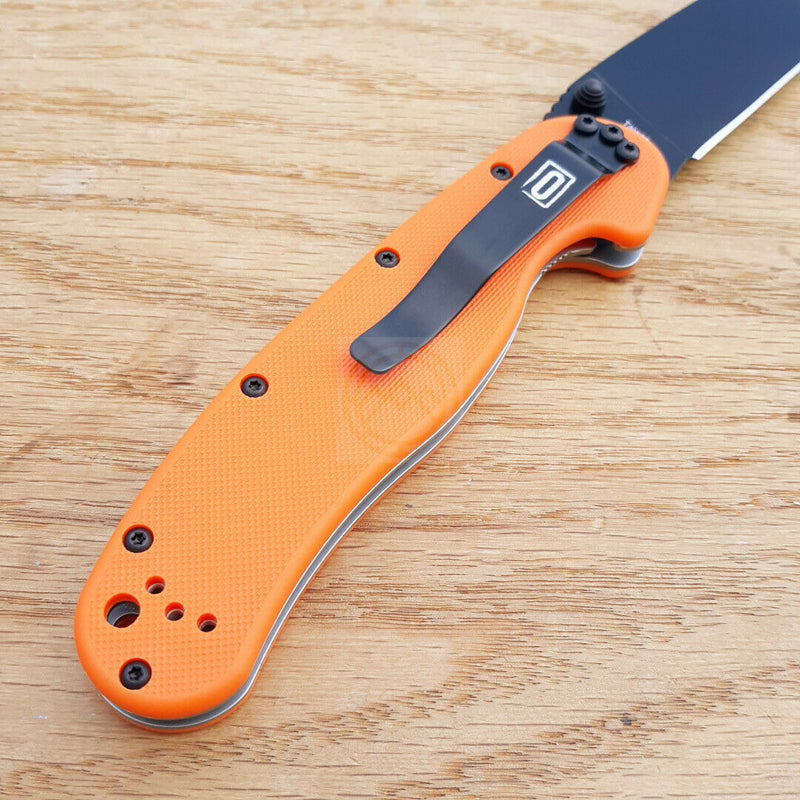 Ontario RAT I Linerlock Folding Knife 3.5" Stainless-Steel Drop Blade Orange 8846OR -Ontario - Survivor Hand Precision Knives & Outdoor Gear Store