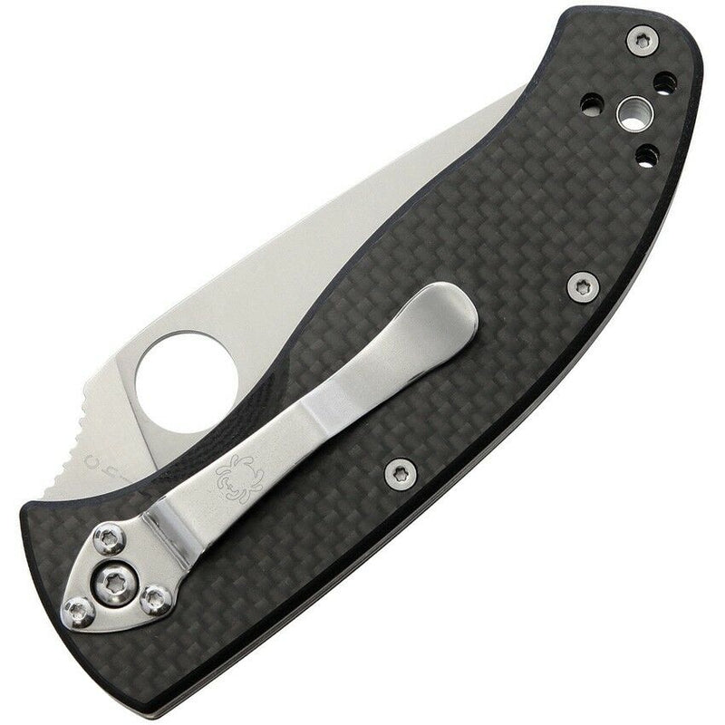 Spyderco Tenacious Folding Knife 3.5" 8Cr13MoV Stainless Blade CF/G10 Handle 122CFPS -Spyderco - Survivor Hand Precision Knives & Outdoor Gear Store