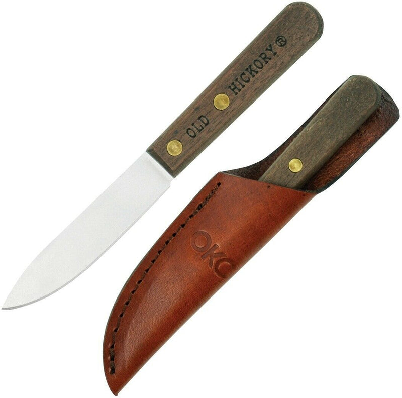 Old Hickory Bird and Trout Fixed Knife 3.38" 1075HC Steel Blade Wood Handle 7027 -Old Hickory - Survivor Hand Precision Knives & Outdoor Gear Store