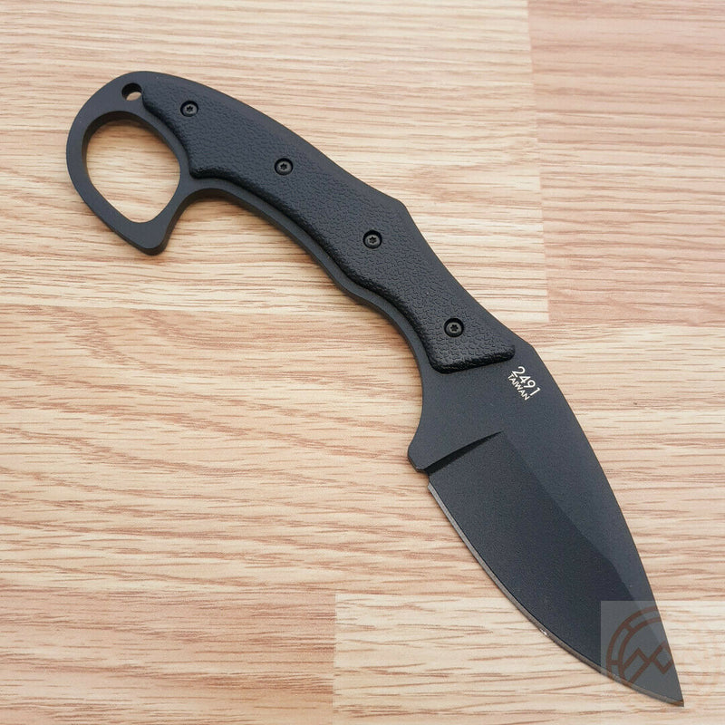 Ka-Bar TDI Pocket Strike Fixed Knife 3.25" AUS-8A Steel Blade Black Zytel Handle 2491 -Ka-Bar - Survivor Hand Precision Knives & Outdoor Gear Store