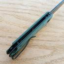 Civivi Elementum Folding Knife 2.96" D2 Tool Steel Blade Green Micarta Handle 907TE -Civivi - Survivor Hand Precision Knives & Outdoor Gear Store