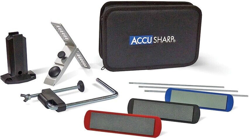 AccuSharp Three-Stone Precision Kit Three Grits Six Angle Settings Alumina Oxide 060C -AccuSharp - Survivor Hand Precision Knives & Outdoor Gear Store