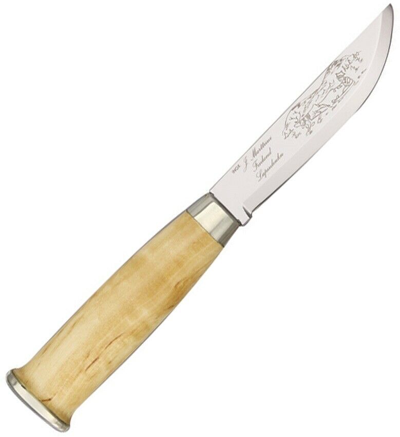 Marttiini Knife 4.25" Stainless Lapp Blade Curly Birch Handle w/nickel Ferrule 230010 -Marttiini - Survivor Hand Precision Knives & Outdoor Gear Store