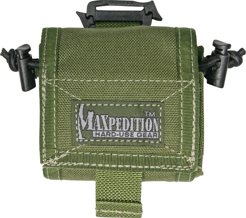 Maxpedition Rollypoly MM Folding Pouch Composite Nylon Color OD Green Duraflex 208G -Maxpedition - Survivor Hand Precision Knives & Outdoor Gear Store