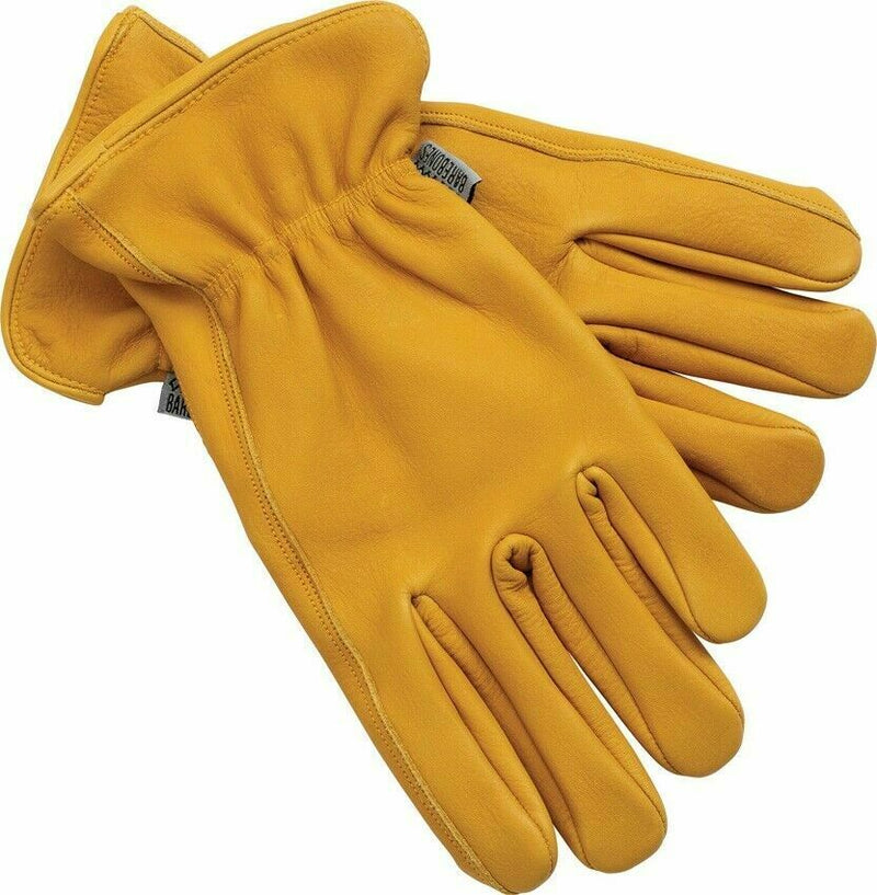 Barebones Living Classic Work Glove Nat L/XL Shirred Elastic Back. Color Natural E019 -Barebones Living - Survivor Hand Precision Knives & Outdoor Gear Store