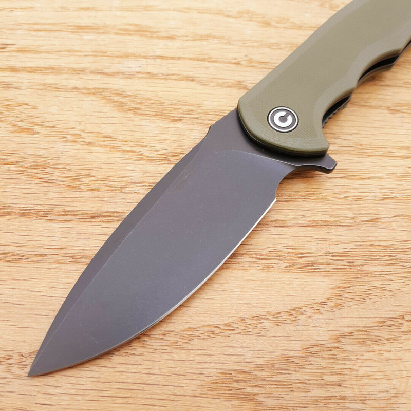 Civivi Praxis Liner Folding Knife 3.75" 9Cr18MoV Steel Blade Green G10 Handle -Civivi - Survivor Hand Precision Knives & Outdoor Gear Store