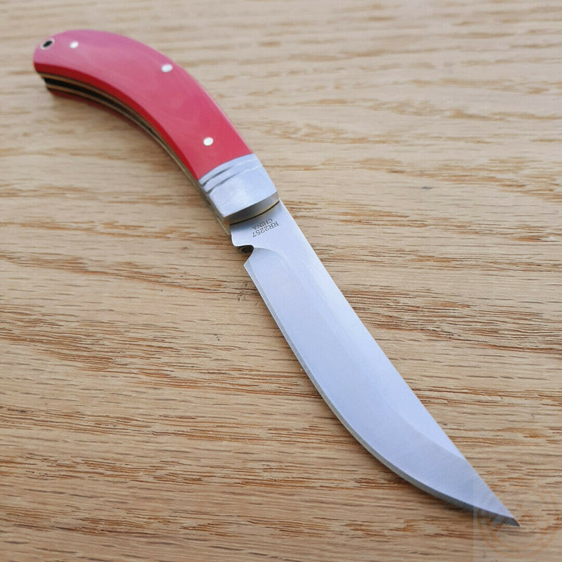 Rough Ryder Bow Trapper Folding Knife Stainless Steel Blade Red G-10 Handle 2257 -Rough Ryder - Survivor Hand Precision Knives & Outdoor Gear Store