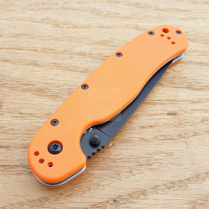 Ontario RAT I Linerlock Folding Knife 3.5" Stainless-Steel Drop Blade Orange 8846OR -Ontario - Survivor Hand Precision Knives & Outdoor Gear Store