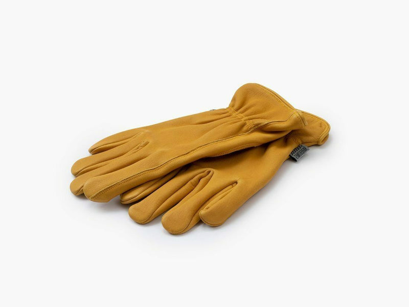 Barebones Living Classic Work Glove Natural Extra Small Grain Cowhide Shirred Elastic Back RE082 -Barebones Living - Survivor Hand Precision Knives & Outdoor Gear Store