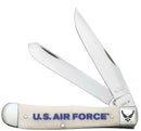 Case XX Air Force Pocket Knife Stainless Steel Blades Natural Smooth Bone Handle 32404 -Case Cutlery - Survivor Hand Precision Knives & Outdoor Gear Store