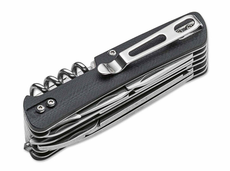 Boker Plus Tech Tool City 4 Pocket Knife 2.75" Sandvik 12C27 Steel Blades Black G10 Handle 01BO806 -Boker Plus - Survivor Hand Precision Knives & Outdoor Gear Store