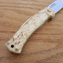 Casstrom Lars Falt Folding Knife 2.88" N690 Steel Blade Curly Birch Handle 19004 -Casstrom - Survivor Hand Precision Knives & Outdoor Gear Store