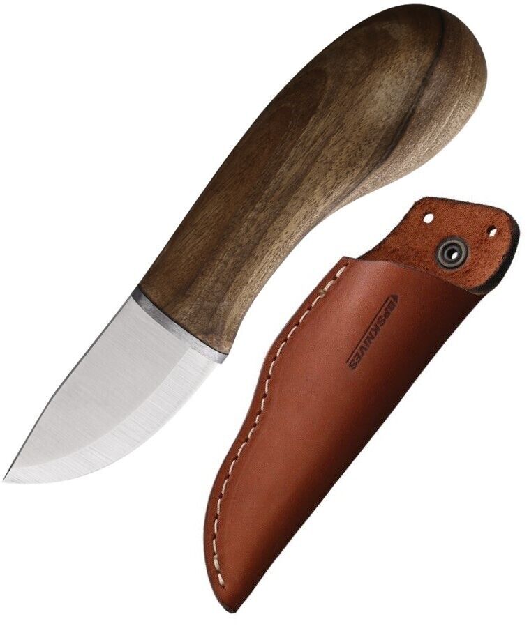 BPS Knives Small EDC Fixed Knife 2.38" 5Cr14MoV Steel Blade Walnut Wood Handle K01SS -BPS Knives - Survivor Hand Precision Knives & Outdoor Gear Store