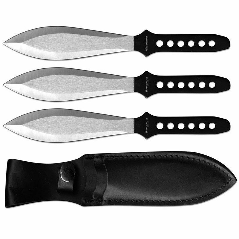 Boker Magnum Profi I Throwing Knife Set 3 Throwers w/Drilled Black Handles 02GL193 -Boker Magnum - Survivor Hand Precision Knives & Outdoor Gear Store