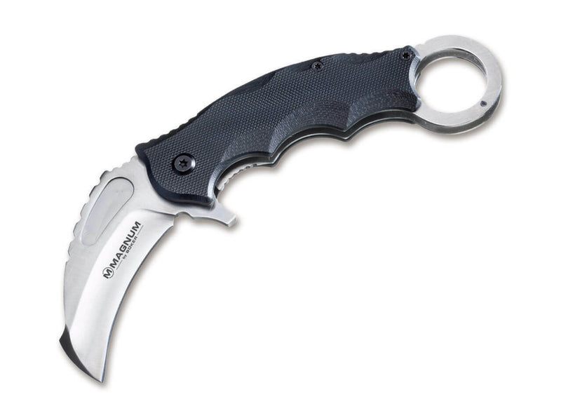 Boker Magnum Alpha Kilo A/O Folding Knife 2.75" 440A Steel karambit Blade Black G10 Handle 01RY115 -Boker Magnum - Survivor Hand Precision Knives & Outdoor Gear Store