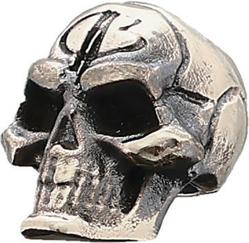 Bastinelli Creations Small Skull Lanyard Bead Pewter Creepy Stylish Accessory 227S -Bastinelli Creations - Survivor Hand Precision Knives & Outdoor Gear Store