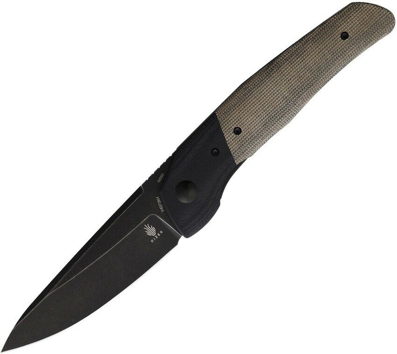 Kizer Cutlery In Yan Folding Knife 3.75" Bohler N690 Steel Blade Micarta Handle 4573N1 -Kizer Cutlery - Survivor Hand Precision Knives & Outdoor Gear Store