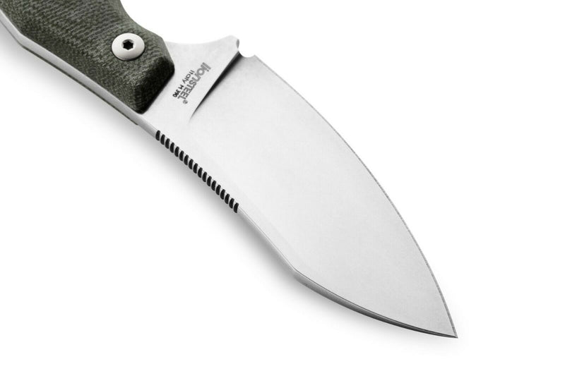 LionSTEEL H1 Skinner Fixed Knife 2.95" M390 Steel Blade Green Canvas Handle H1CVG -LionSTEEL - Survivor Hand Precision Knives & Outdoor Gear Store