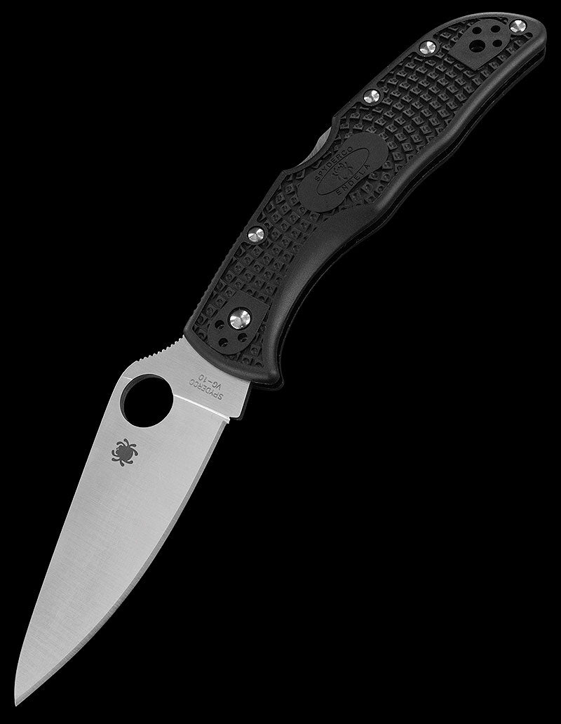 Spyderco Endela Lockback Knife 3.5" Satin Finish VG-10 Steel Blade FRN Handle C243PBK -Spyderco - Survivor Hand Precision Knives & Outdoor Gear Store