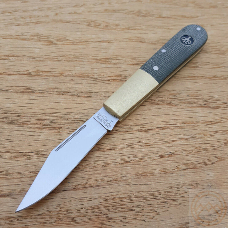 Boker Barlow Folding Knife 2.52" 440C Steel Blade Brass / Micarta Handle 112941 -Boker - Survivor Hand Precision Knives & Outdoor Gear Store