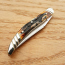 Rough Ryder Folding Knife Damascus Steel Clip Toothpick Blade Stag Bone Handle 2154 -Rough Ryder - Survivor Hand Precision Knives & Outdoor Gear Store