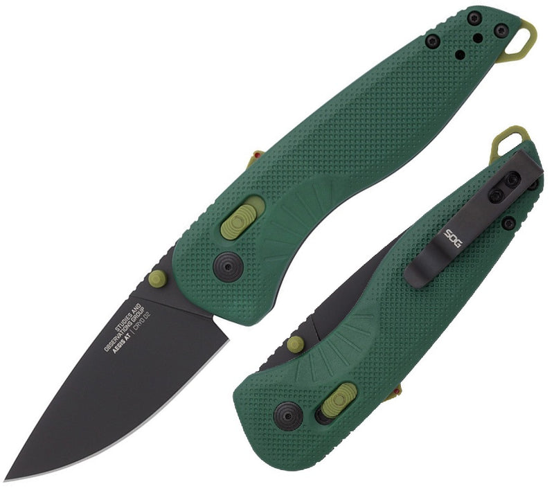 SOG Aegis MK3 AT-XR Lock A/O Folding Knife 3.13" D2 Tool Steel Blade Foliage Green GRN Handle 11410457 -SOG - Survivor Hand Precision Knives & Outdoor Gear Store