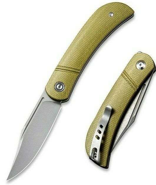 Civivi Appalachian Folding Knife 3" CPM S35VN Steel Blade Olive Micarta Handle 2015B -Civivi - Survivor Hand Precision Knives & Outdoor Gear Store