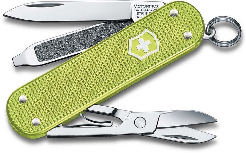 Victorinox Classic SD Lime Twist Multi Tool Pocket Knife Toothpick Alox Handle 06221241G -Victorinox - Survivor Hand Precision Knives & Outdoor Gear Store