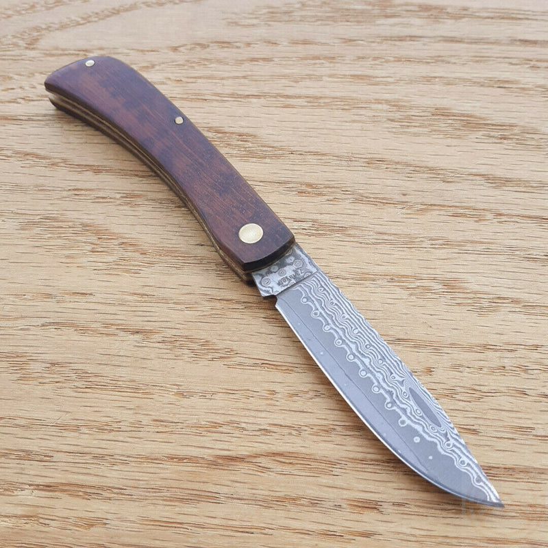 Boker Magnum Rangebuster Folding Knife 2.63" Damascus Steel Blade Snakewood 01RY141DAM -Boker Magnum - Survivor Hand Precision Knives & Outdoor Gear Store