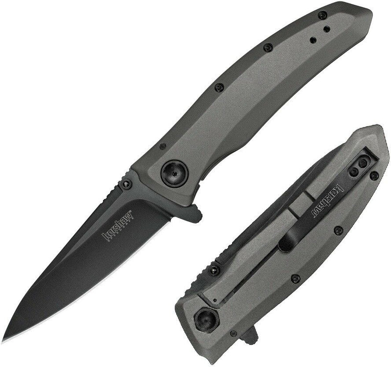 Kershaw Grid Folding Knife 3.5" Stainless Blade Titanium 2Cr13 Steel Handle 2200 -Kershaw - Survivor Hand Precision Knives & Outdoor Gear Store