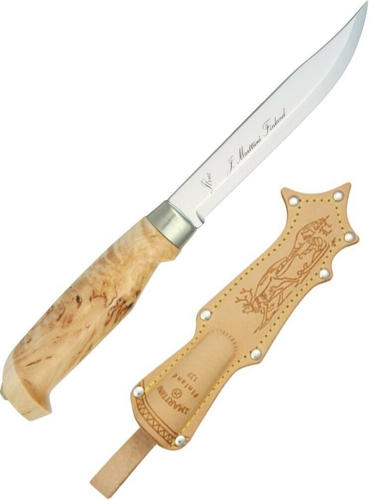 Marttiini Lynx 139 Fixed Knife 4.87" Stainless Steel Blade Curly Birch Handle 139010 -Marttiini - Survivor Hand Precision Knives & Outdoor Gear Store