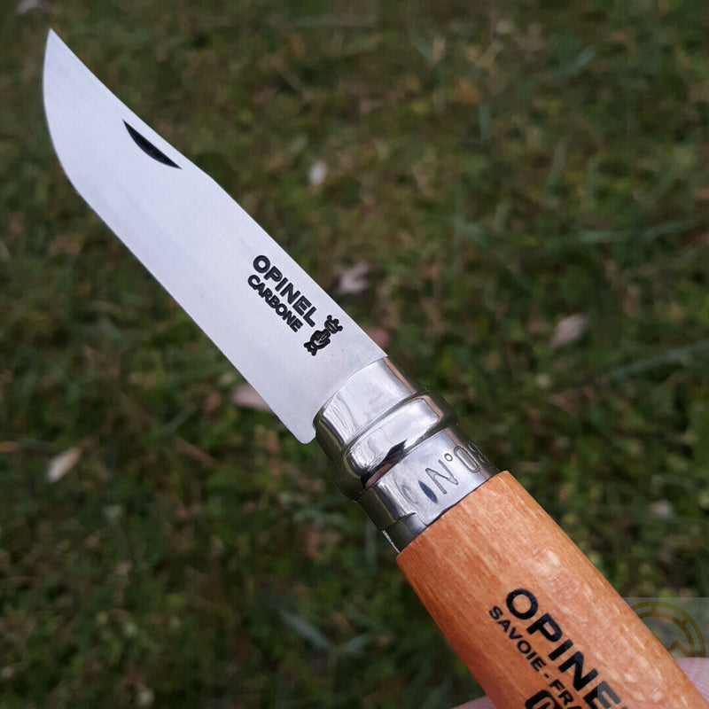 Opinel VRN No 8 Folder Folding Knife High Carbon Steel Blade Beech Wood Handle 13080 -Opinel - Survivor Hand Precision Knives & Outdoor Gear Store