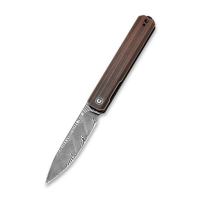 Civivi Exarch Linerlock Folding Knife 3.25" Damascus Steel Blade Copper Handle 2003DS2 -Civivi - Survivor Hand Precision Knives & Outdoor Gear Store