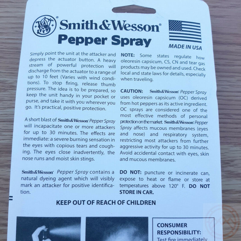 Smith & Wesson Pepper Spray ORMD Two Million Heat 10 Feet Bear Spray Holster P1253 -Smith & Wesson - Survivor Hand Precision Knives & Outdoor Gear Store