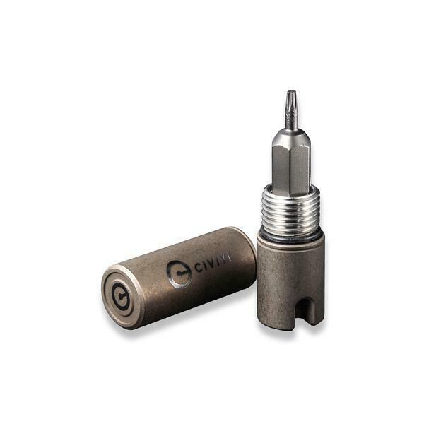 Civivi Key Bit Container Bronze One Piece 6AL4V Titanium Construction 200482 -Civivi - Survivor Hand Precision Knives & Outdoor Gear Store