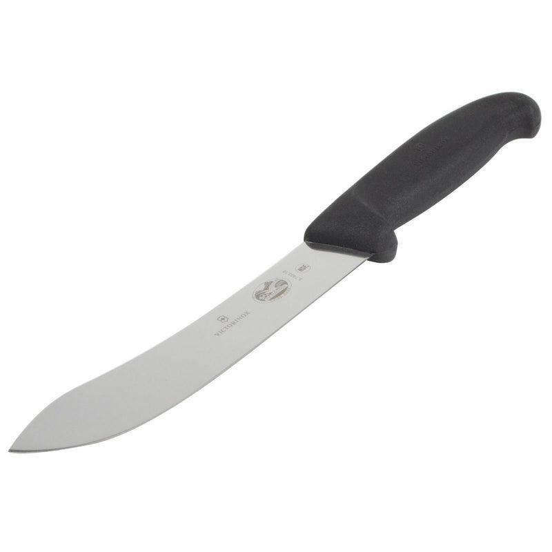 Victorinox Kitchen Butcher Knife 7" Straight Stainless Blade Black Fibrox Handle 5740318 -Victorinox - Survivor Hand Precision Knives & Outdoor Gear Store