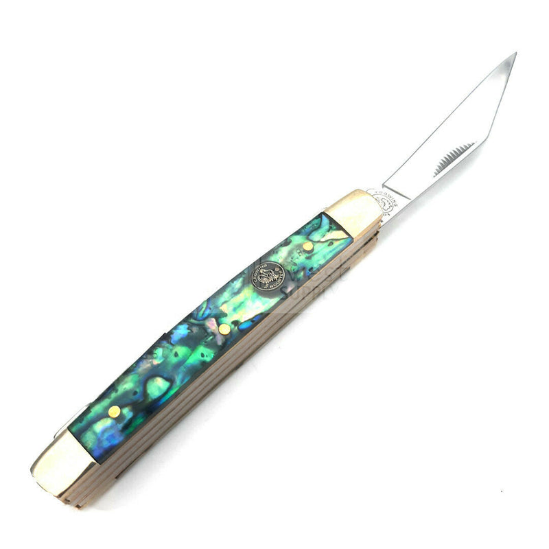 Frost Cutlery Kentucky Congress Pocket Knife Stainless Blades Salt Water Abalone Handle 117SAB -Frost Cutlery - Survivor Hand Precision Knives & Outdoor Gear Store