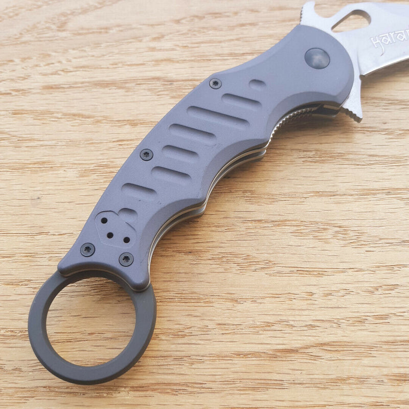 Fox Folding Karambit 478 Knife 3" N690Co Vanadium Steel Blade Aircraft Aluminum Handle 478 -Fox - Survivor Hand Precision Knives & Outdoor Gear Store