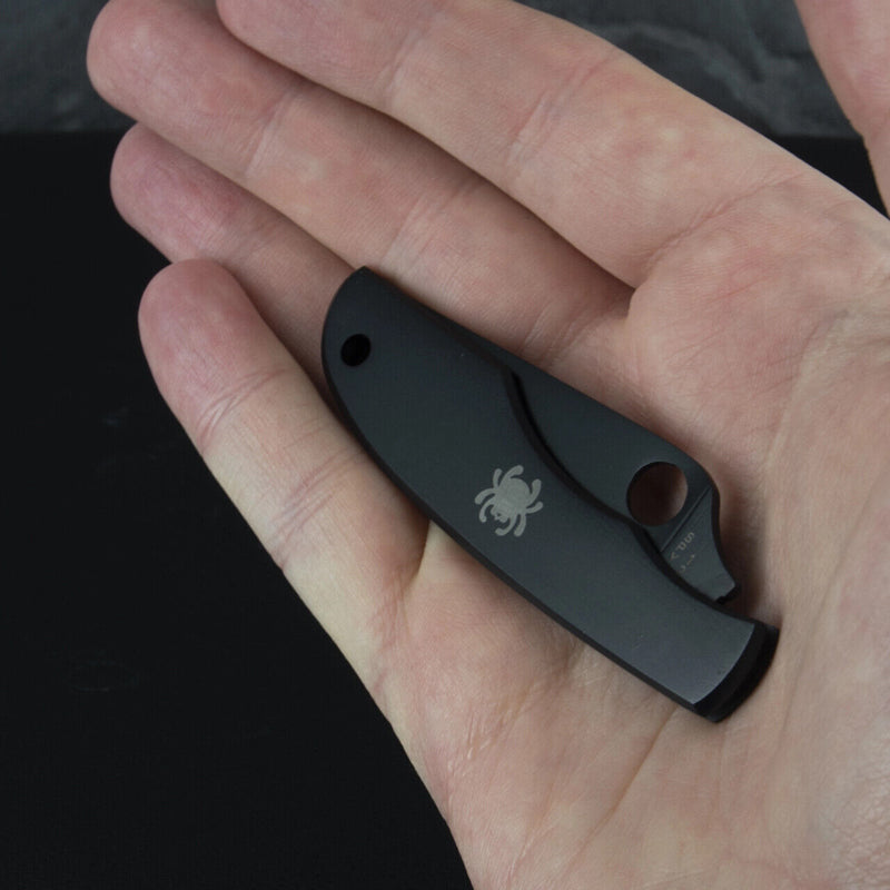 Spyderco Grasshopper Folding Knife 2.25" Sandvik 12C27 Steel Blade Stainless Handle 138BKP -Spyderco - Survivor Hand Precision Knives & Outdoor Gear Store
