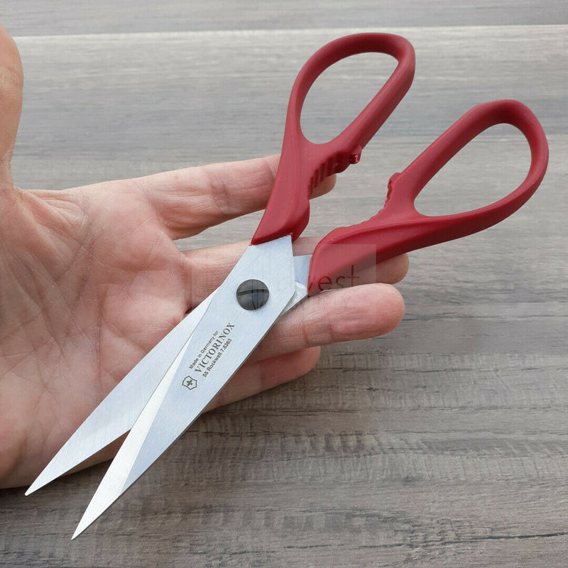 Victorinox Kitchen Shears 4" Stainless Steel Blades Red polypropylene Handle GERMAN MADE 76363X2 -Victorinox - Survivor Hand Precision Knives & Outdoor Gear Store